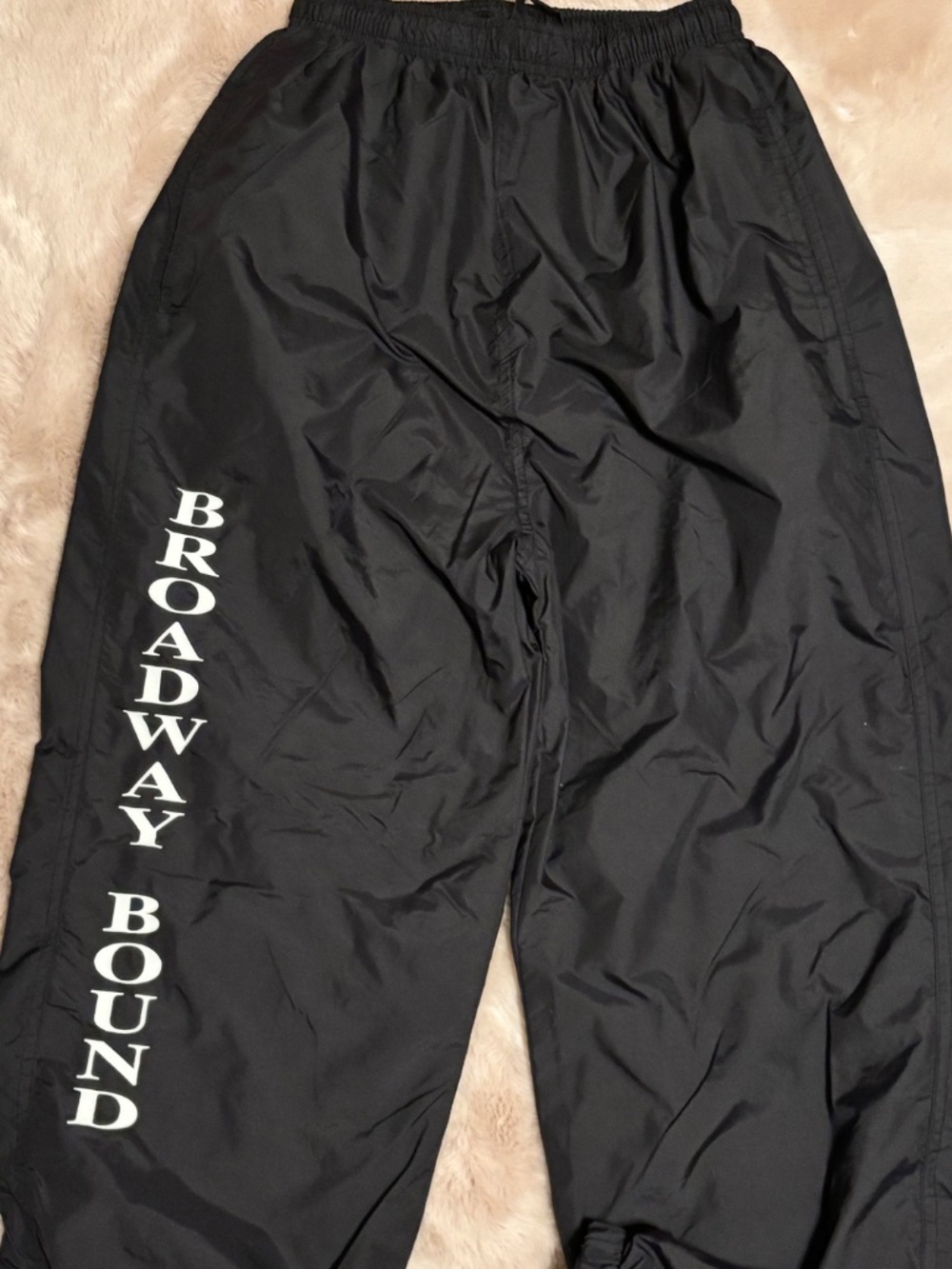 Holloway Women’s Nylon Pants Black/White Pull Up Sz Small - Picture 2 of 9